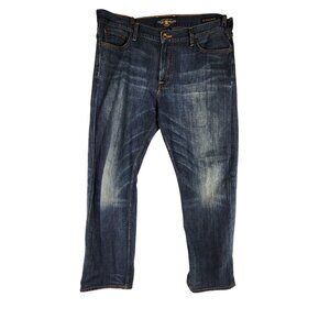 Lucky Brand Mens 361 Vintage Straight Leg Jeans Soft Dark Wash 38/32